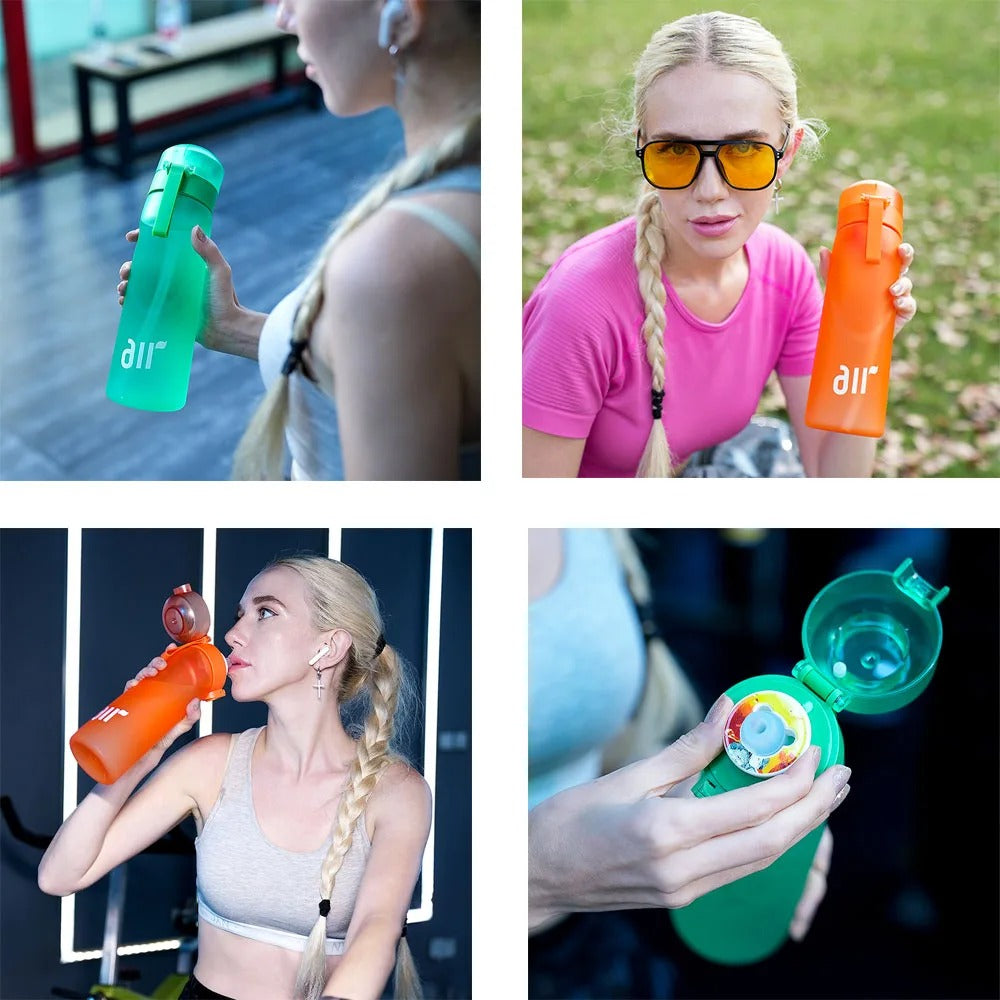 650Ml Air Water Bottle with 7 Fruit Pods Included Flavoured Water Bottle Up UK