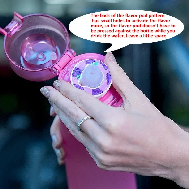 650Ml Air Water Bottle with 7 Fruit Pods Included Flavoured Water Bottle Up UK
