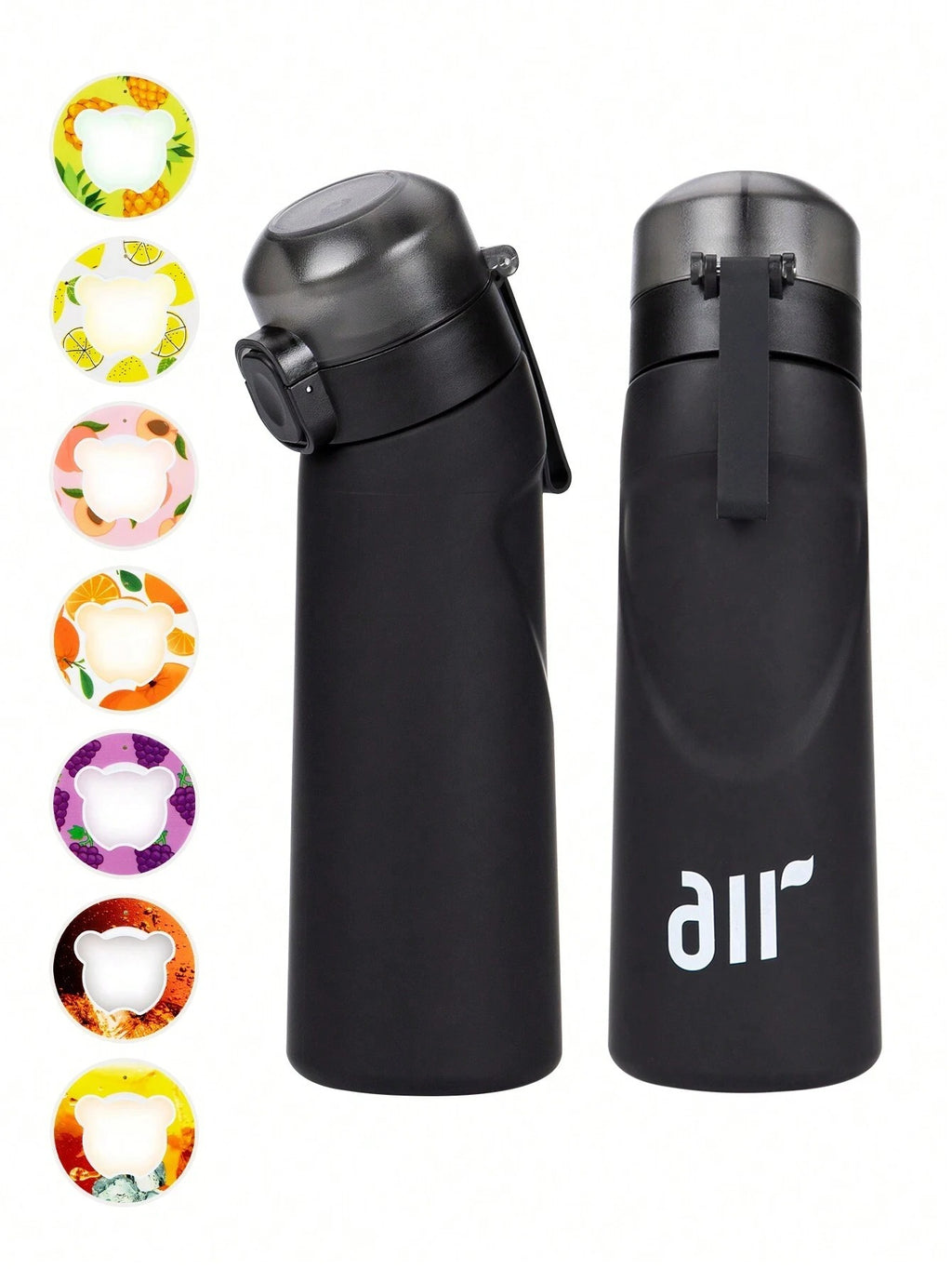 650Ml Air Water Bottle with 7 Fruit Pods Included Flavoured Water Bottle Up UK